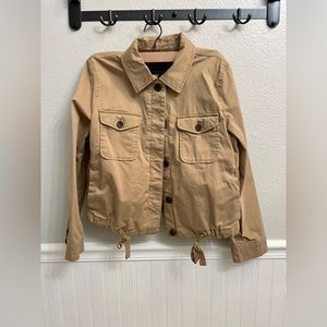 Banana Republic Jacket, cropped, ability to cinch at waist, size medium petite.